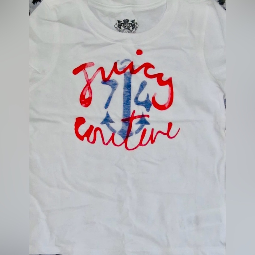 Juicy Couture Kids White Graphic Tee XL